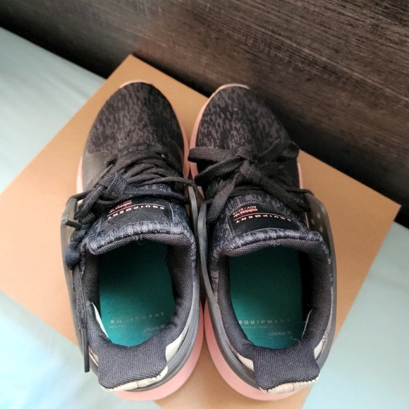 adidas eqt adv support - black pink - size 7 - Picture 6 of 9